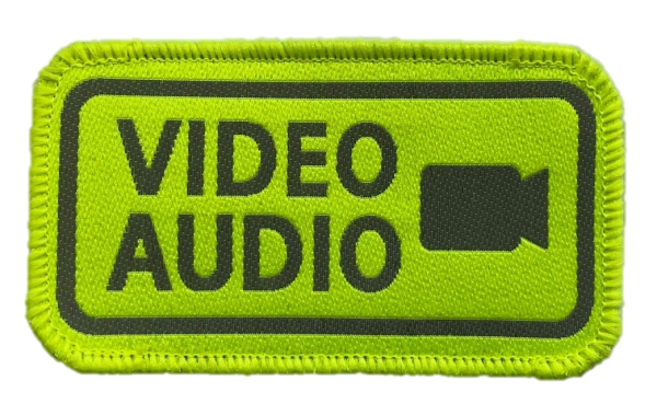 Klettschild Audio/Video/Kamera